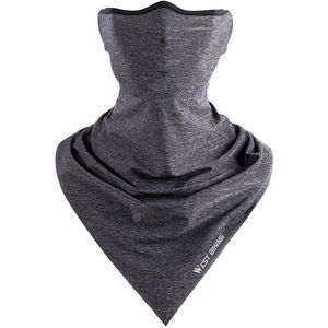 West Fietsen Fiets Half Gezichtsmasker Kap Bescherming Uv Fietsen Neck Guard Facemask Hoofdband Running Head Sjaal Ice Zijde Gezicht masker