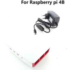 Raspberry Pi 4 Model B Starter Kit Voeding + Officiële Case + Micro