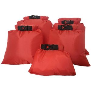 5 Pcs 1.5L/2.5L/3.5L/4.5L/6L Gecoate Siliconen Stof Druk Waterdichte Dry Bag Storage Pouch rafting Kano Varen