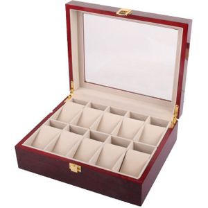 10 Slot Hout Horloge Display Box