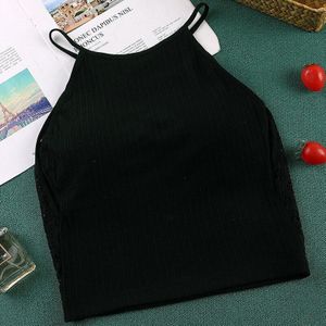 Athvotar Vrouwen Sexy Dieptepunt Vest Kant Backless Comfortabele Ademende Top Hemden Zomer Mouwloze Meisje Sling