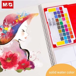 Solide Aquarel Verf Water Borstel Pen 12/36 Kleuren Reizen Water Kleur Pigment Borstel Markeerstift Student Art Supplies ZPLN6504