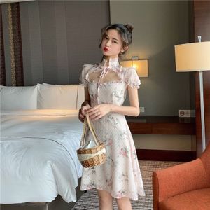 Lolita Jurk Zoete Leuke Japanse Kawaii Meisjes Prinses Gothic Jurk Meid Vintage Gedrukt Patronen Chiffon Zomer Jurk CD02