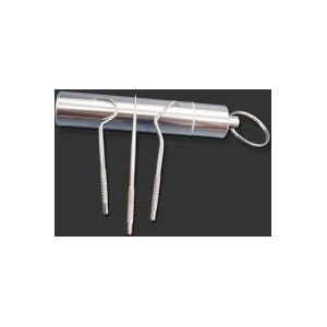 Roestvrij Staal Tandenstoker Set Metalen Dental Floss Tool Met Draagbare Houder Huishoudelijke Reizen Seal Storage Container Box Cure Dent