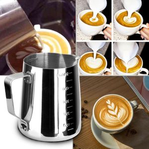 3 Maat Rvs Koffie Pitcher Mok Melkschuim Latte Jug Foam Art Cup Koffie Potten Keuken Coffeeware Gereedschap