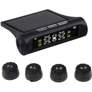 Rv Auto Tpms Bandenspanning Alarm Monitor Systeem Zonne-energie Externe Ingebouwde Sensor Temperatuur Alert Auto Beveiliging Alarm syst