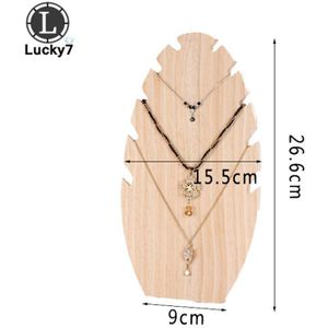 Houten Flame Shape Ketting Display Board Sieraden Display Board Fluwelen Organizer Plank Opslag Houder Oorbel