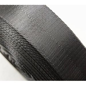 Zwart wit kleur visgraat verdikte nylon rugzak riem riem riem auto veiligheidsgordel platte riem 3.8cm 2 meter