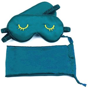 1Pcs Eye Cover Zijde Slaap Oogmasker Ontspannen Slapen Gewatteerde Schaduw Patch Eyemask Blinddoeken Vrouwen Mannen Reizen Slaap Maskers voor Relax