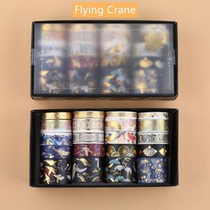 20Pcs Vintage Gold Folie Washi Tape Set Kraan Cosmic Fantasy Sakura Bloem Lijm Masking Tapes Diy Decoratie Sticker A6157