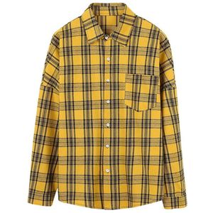 Raibaallu 100% Katoen Mannen Plaid Shirt Slim Fit Lente Herfst Mode Kleuren Mannelijke Toevallige Zachte Lange Mouwen Shirts Mannen blouse