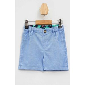 Defacto Baby Shorts Casual Kids Button Korte Broek Comfort Blauwe Zomer -K8184A219SM