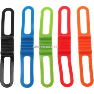 Fiets Siliconen Band Sterke Elastische Fietsstuur Zaklamp Fastener Grip Tie