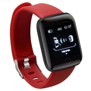116 Smartwatch Mannen Vrouwen Ondersteuning Bluetooth IP67 Waterdicht Hartslag Bloeddruk Klok Wearable Smart Horloge Fitness Tracker