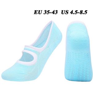 7 Kleur Big Size Vrouwen Yoga Sokken Siliconen Antislip Pilates Sokken Ademend Fitness Ballet Dans Katoen Sport Sokken Slippers
