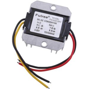 Dc/Dc Converter Regulator 5-32V Stap Omlaag Naar 12V 3A Auto Voeding