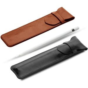 Besegad PU Lederen Beschermhoes Cover Sleeve Bag Houder voor Apple IPad i Pad Pro 12.9 Inch Potlood iPencil accessoires