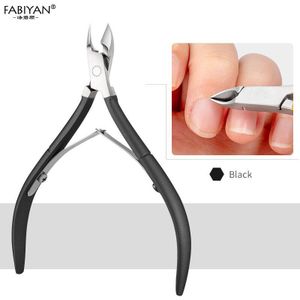 Cuticle Nipper Nail Art Schaar Roestvrij Staal Manicure Pedicure Trimmer Dode Huid Remover Gereedschap Golden/Zwart