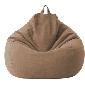 Klassieke Zitzak Sofa Stoelen Cover Luie Ligstoel Bean Bag Opslag Stoel Covers Effen Kleur Woonkamer