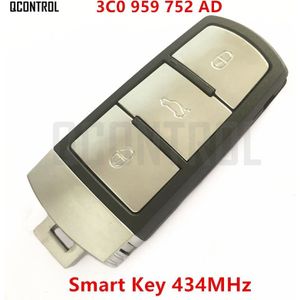 QCONTROL Auto Afstandsbediening Smart Key DIY voor VW/VOLKSWAGEN 3C0959752AD/HLO3C0959752AD voor PASSAT/CC/MAGOTAN Compleet sleutel