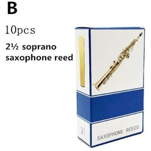 10 Stks/set Alto/Sopraan/Tenor Saxofoon Rieten Sterkte 2.5 Bb Klarinet Riet