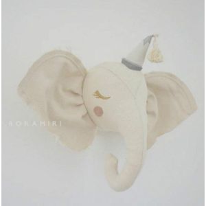 Baby kids pet speelgoed hoek nursry baby muur speelgoed decoratie olifant muur 3d dierenkop knuffeldier hoofd speelgoed jongen meisjes slaapkamer