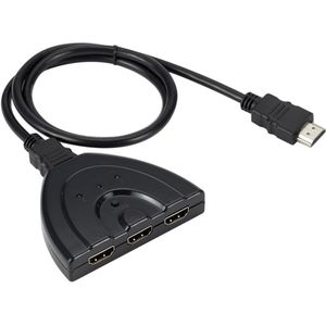 Grwibeou Mini 3 Port HDMI Splitter Adapter Kabel 1080P HDMI Switcher HDMI Switch 3 in 1out Port Switch Hub voor HDTV Xbox PS3 PS4