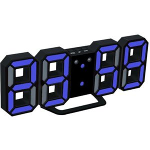 3D Morden Led Digitale Wandklok Tafel Bureau Alarm Horloge Duurzaam Nachtlampje Lamp