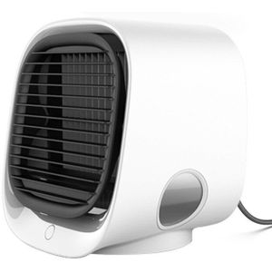 Mini Airco Luchtkoeler Fan Usb 7 Kleuren Led Licht Airconditioner Ventilator Desktop Fan Ar Condicionado Kamer fan