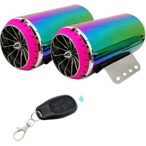 Motorfiets Elektrische Auto Audio Sound Systeem Bluetooth Stereo Speakers Muziekspeler Afstandsbediening Waterdichte 12V