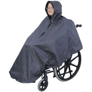 Waterdichte Poncho Voor Rolstoel Mobiliteit Oude Scooter Grote Wind Proof Cape Regenjas Mantel Met Kap Regenkleding