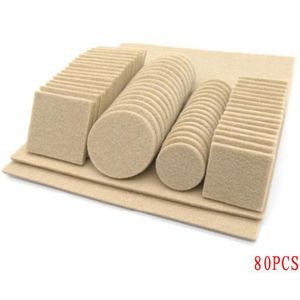 80/130Pcs Meubels Stoel Tafel Been Zelfklevende Vilt Houten Vloer Protectors Anti Scratch Bescherm Pads Set
