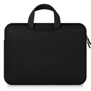 Laptop Tas Case Ademende Tablet Sleeve Cover Case Tas Voor 15.6 Inch Of Minder Notebook Voor Xiaomi Huawei Hp Dell pure Kleur