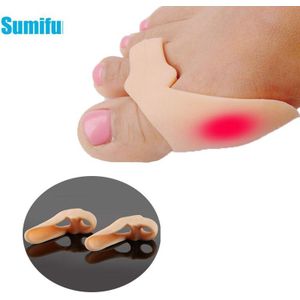 6Pcs Hallux Valgus Stijltang Richter Siliconen Grote Teen Separator Corrector Bunion Hallux Gel Voet Vingers Pedicure Tool D22