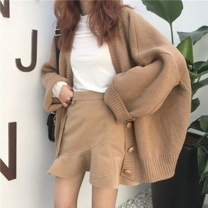 Neploe Vrouwen Truien Jas Koreaanse Mode Retro V-hals Pull Femme Herfst Winter Enkele Breasted Gebreide Vest 1F257