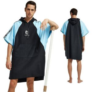 Microfiber Wetsuit Veranderende Gewaad Poncho met kap, Quick Dry Hooded Handdoeken Gewaad Poncho, beach Surf Poncho Compact & Lichtgewicht