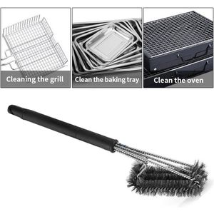 Barbecue Borstel Zwart Tool Handig 201 Roestvrij Staaldraad Economische Diy Bbq Borstel Bbq Grill Borstel Oven Thuis Koken