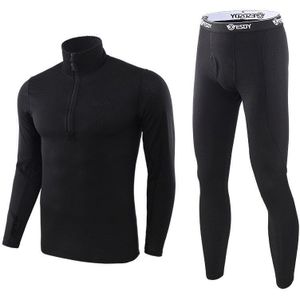 Winter Thermisch Ondergoed Sets Mannen Sneldrogend Anti-Microbiële Stretch Thermo Compressie Fleece Zweet Fitness Warme Lange Onderbroek