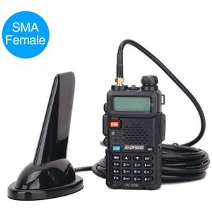 Haaienvin 144/430Mhz Dual Band Antenne Met 5M Kabel Voor Baofeng UV-5R Tyt Qyt KT-8900D mobiele Radio Walkie Talkie