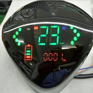 Snelheidsmeter Batterij Niveau/Licht Indicator 48v60v72v Lcd Display Elektrische Scooter Motorfiets Instrument E-Bike Dashboard Kilometerteller