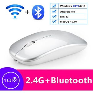 Draadloze Muis Bluetooth Oplaadbare Muis Draadloze Computer Stille Muis Ergonomisch Mini Muis Usb Optische Muizen Voor Laptop Pc