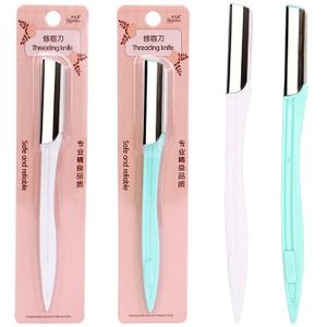 1Pc Wenkbrauw Trimmer Mini Draagbare Pijnloos Haar Remover Facial Body Wenkbrauw Scheermes Schoonheid Cosmetische Tool Wenkbrauw Razor Trimmer