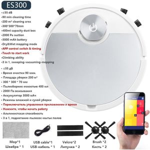 1800Pa Smart Auto Robot Stofzuiger Multifunctionele 3-In-1 Elektrische Oplaadbare Nat En Droog Mop Vegen stofzuiger