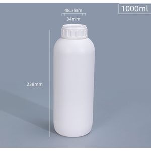 Lege 250Ml 500Ml 1000Ml Ronde Pesticide Fles Hdpe Materiaal Reagensfles Dikker Hoge Barrière Fles