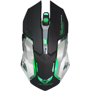 Kleurrijke Lichtgevende Muis Spel 2.4G Oplaadbare Draadloze Muis Met Ingebouwde 600mA