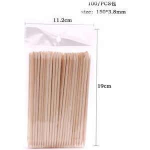 100 Pcs Houten Nail Art Decoraties Gereedschap Puntjes Pen Strass Picker