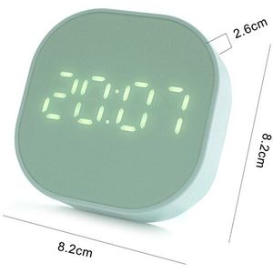 Vierkante Wekker Lichtgevende Mute Led Multifunctionele Digitale Magnetische Klok Licht Elektronische Desktop Klokken Met Countdown Timer