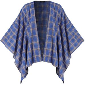 Incerun Vintage Mannen Overhemd Mantel Plaid Open Stitch Casual Losse Streetwear Bovenkleding Kimono Tops Mannen Onregelmatige Cape Vest