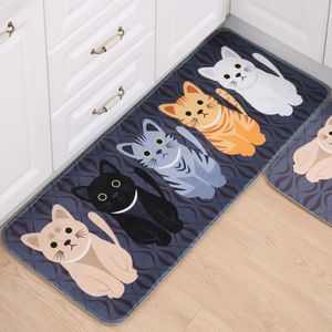 40x60 cm/50x80 cm/50x120 cm/50x180 cm Moderne keuken matten cartoon Kitty lange keuken tapijten