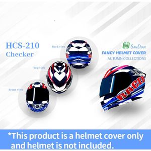 Persoonlijkheid Helm Decoratieve Cover Voor Outdoor Motorfiets Atv Go-Kart Skydiving Racing Veiligheid Full-Gezicht Type Helm Accessoires